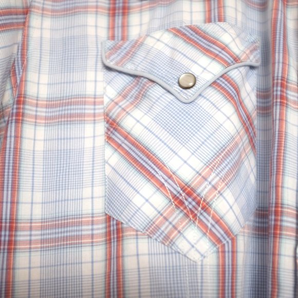 COPY - Haight & Ashbury sport pearl snap plaid shirt size 5 - Picture 7 of 14